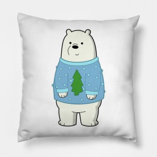 We Bare Bears Christmas Ice Bear Pillow