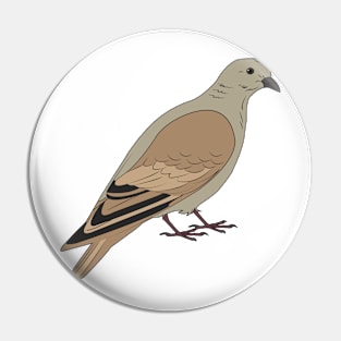 Mourning Dove Pin