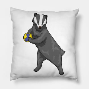 Honey badger Handball player Handball Pillow