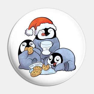 Christmas Penguins Pin