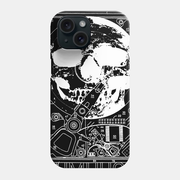 Hard Drive Skull Phone Case by Joodls