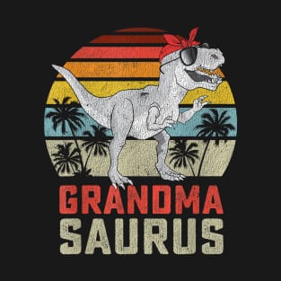 Grandmasaurus Grandma Gift Happy Mothers Day Vintage T-Shirt