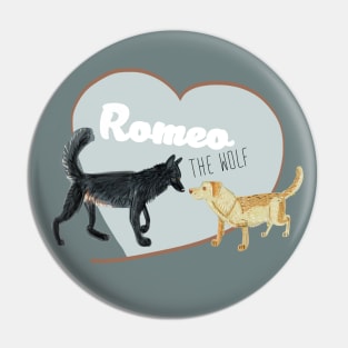 Romeo The Wolf And Juliet Pin