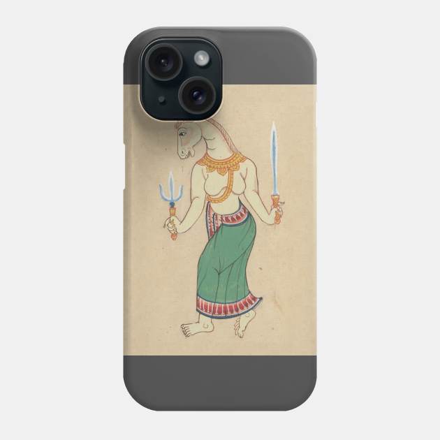 Hayagriva Horse Headed God Phone Case by pocketlama