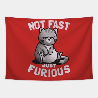 Not Fast Just Furious - Cute Funny Cat Gift Tapestry