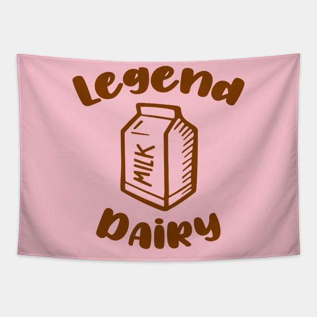 Legendary (Dairy) Chocolate Milk Tapestry by GreenGuyTeesStore