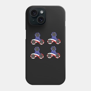 fidget spinner sticker pack US flag Phone Case