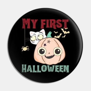 My first Halloween cat, pumpkin Pin