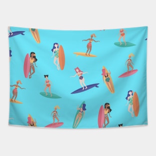 Surfing Wave Beach Sport Heat Summer Adventure Gift Tapestry