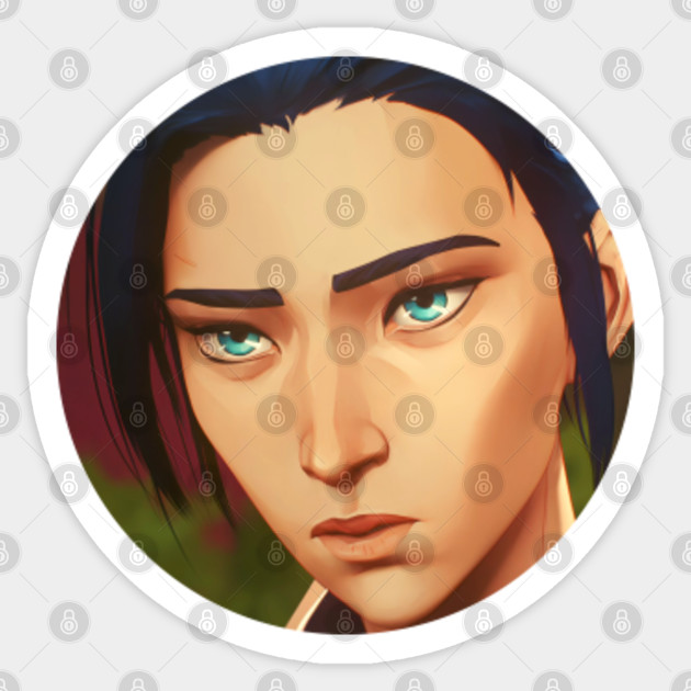 Caitlyn's Beautiful Face - Arcane LoL - Caitlyn - Sticker