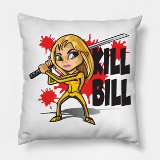 Kill bill cartoon style Pillow