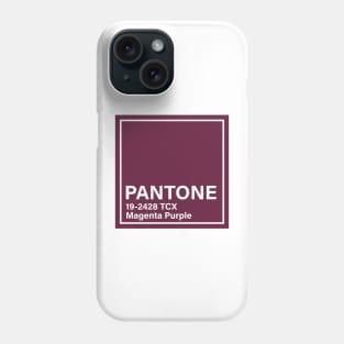 pantone 19-2428 TCX Magenta Purple Phone Case