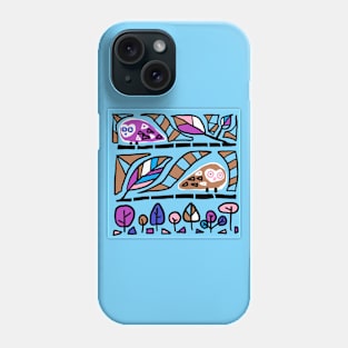 an owl pattern Phone Case