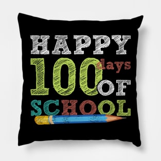 Happy 100 Days Of School Pillow