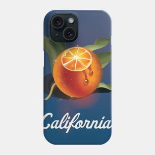 California Orange Poster Phone Case