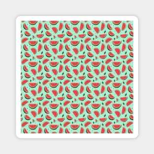 Watermelon Slices Pattern Magnet