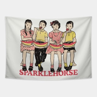 Sparklehorse ---- Retro Fan Design Tapestry