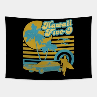 Hawaii Five 0 Classic Tv Series Vintage Tapestry