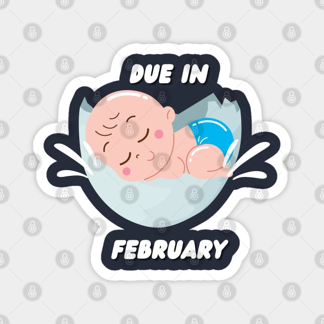 Due in February for the Mother to be gift Magnet by mebcreations