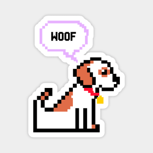 Pixel Dog Magnet