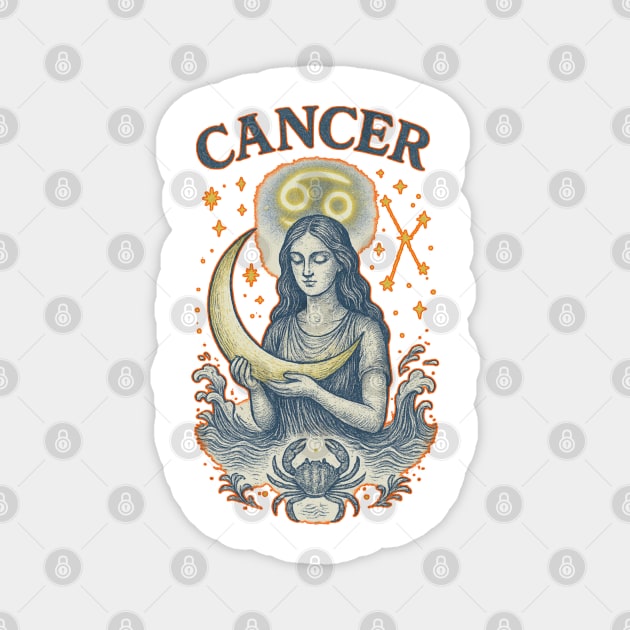 Cancer Star Sign of the Zodiac Magnet by Stylecombinator