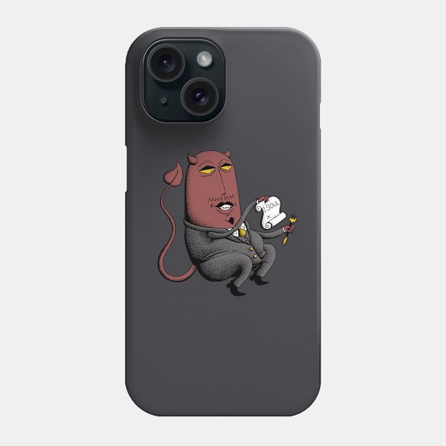 Devil Deal Phone Case by Grody Ghost: Banned Items