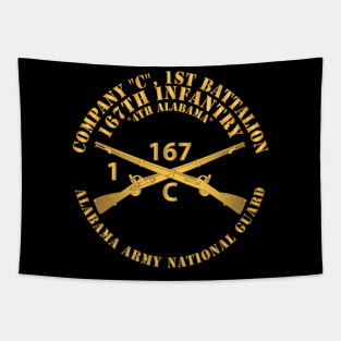 Company C, 1st Bn, 167th Infantry - 4th Alabama - ALARNG - Inf Branch X 300 Tapestry