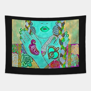 Mexican neon model no. 2 Tapestry