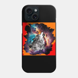 Psychedelic Howling Wolf Phone Case