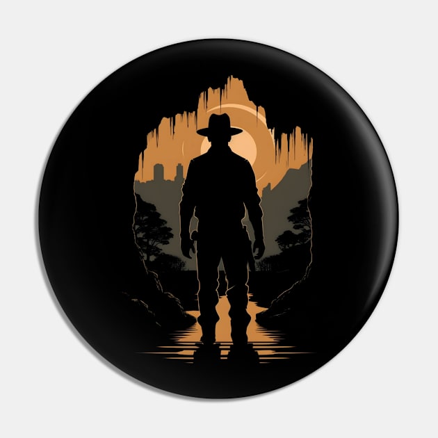 Unending Adventure - Silhouette - Indy Pin by Fenay-Designs