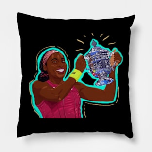 Coco gauff Pillow