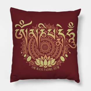 Om Mani Padme Hum Pillow