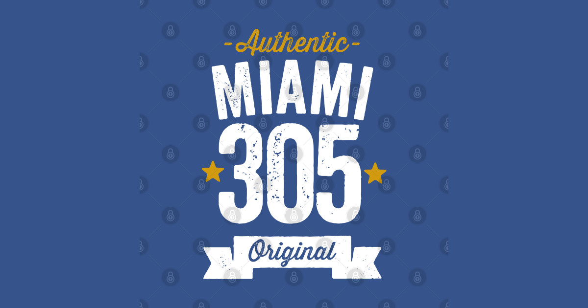 Authentic Miami 305 Original - Area Code 305 - Tapestry | TeePublic