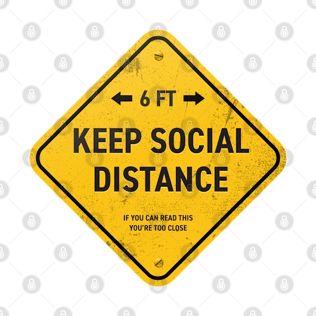 Keep social distance 6ft – Coronavirus COVID-19 Design by Optimix