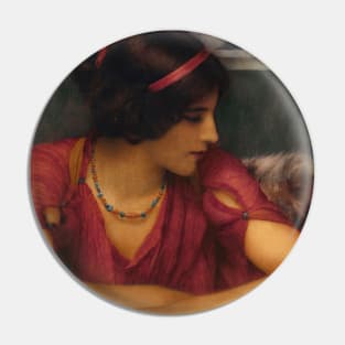 The Letter (A Classical Maiden) by John William Godward Pin