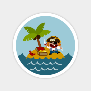 Happy Pirate Magnet