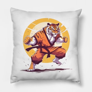 karate tiger Pillow