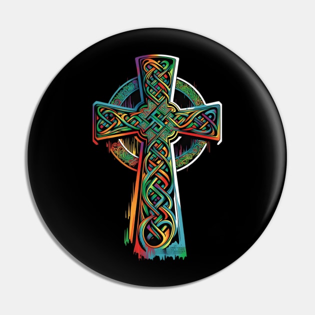 Celtic Cross Pin by SygartCafe