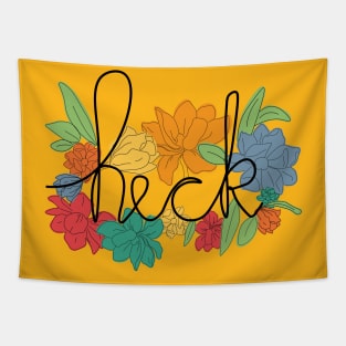 heck - floral Tapestry