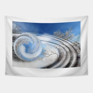 Blue sphere Tapestry