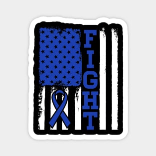 Fight Flag Colon Cancer Fighter Magnet