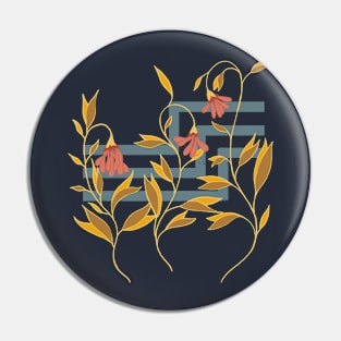 Golden foliage Pin