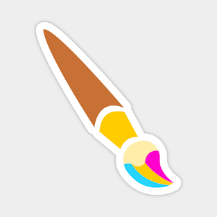 Pansexual Paintbrush Magnet