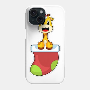 Giraffe Christmas Christmas socks Phone Case