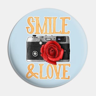 Smile and Love Pin