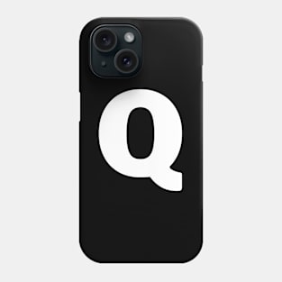 Capital Letter Q Letters Alphabet Phone Case