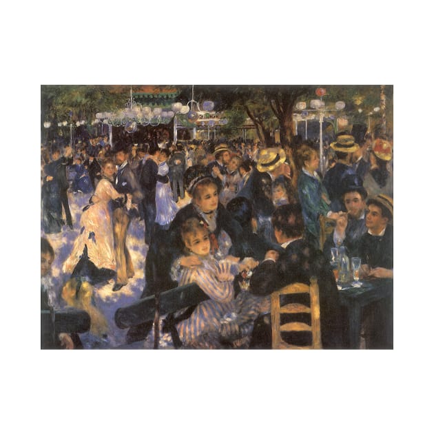 Dance at Le Moulin de la Galette by Pierre Renoir by MasterpieceCafe