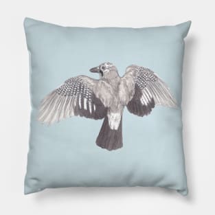 Eurasian Jay - Inktober Pillow