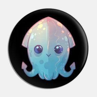 Chubby Squid Pin