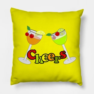 CHEERS And Cocktail Pillow